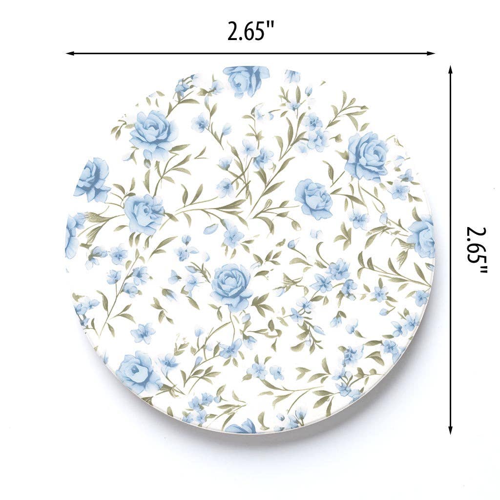 Clairmont & Co - Wholesale Car Coaster - Women's - Floral Pattern, Car Coaster, Chinoiserie, Stocking Stuffer3