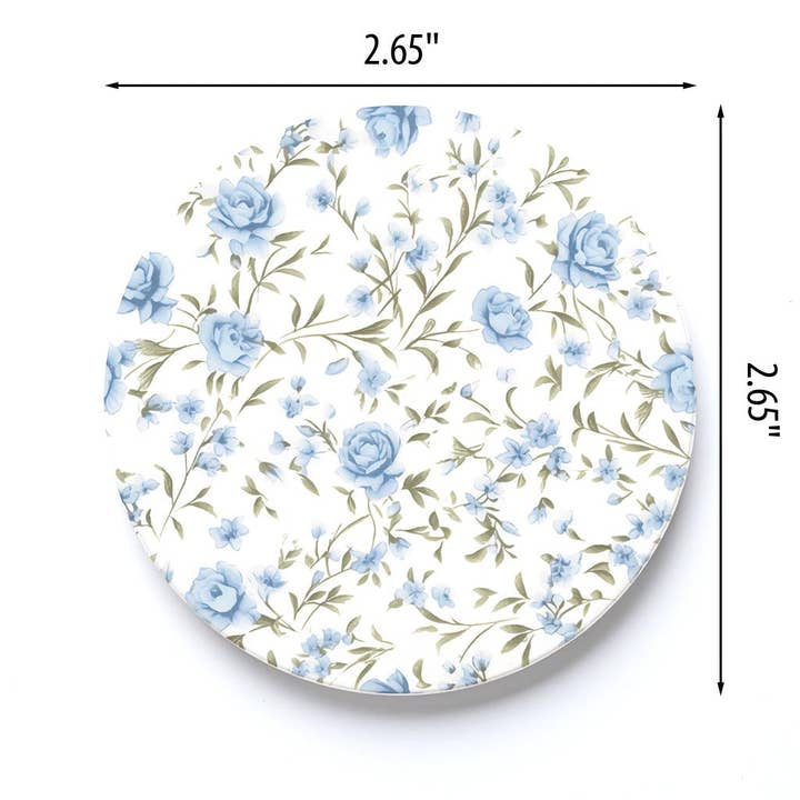 Clairmont & Co - Wholesale Car Coaster - Women's - Floral Pattern, Car Coaster, Chinoiserie, Stocking Stuffer3