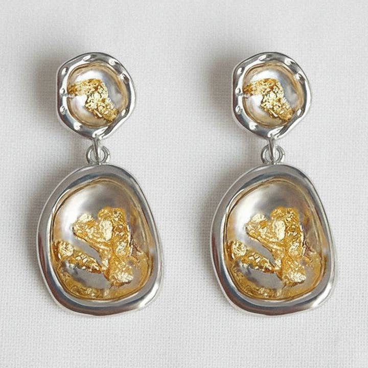 Artful Vintage-Inspired Drop Earrings for wholesale by Ellemadera