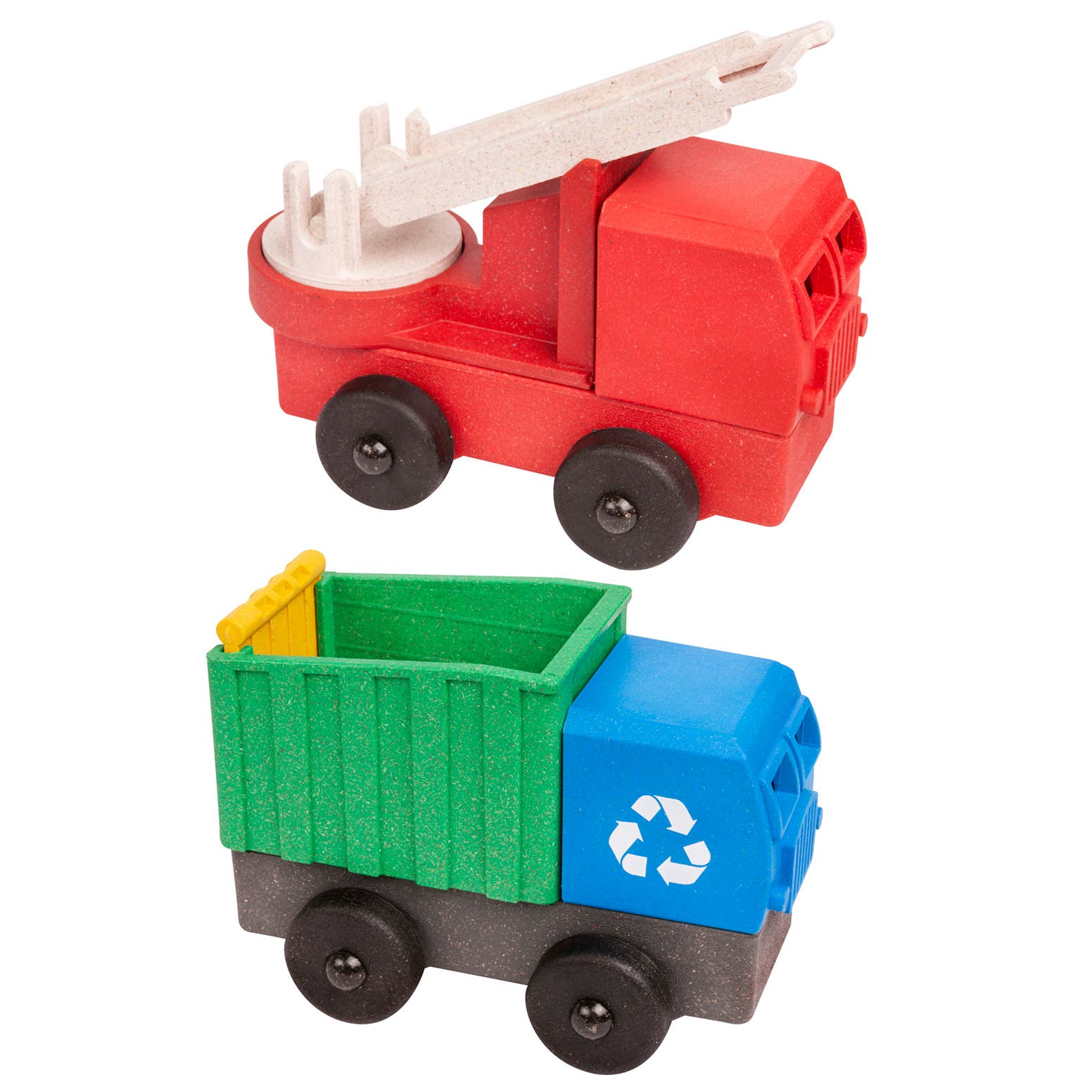 Luke's Toy Factory - Wholesale Toy Car/Truck - Kids - Fire and Recycling Truck 2 Pack1