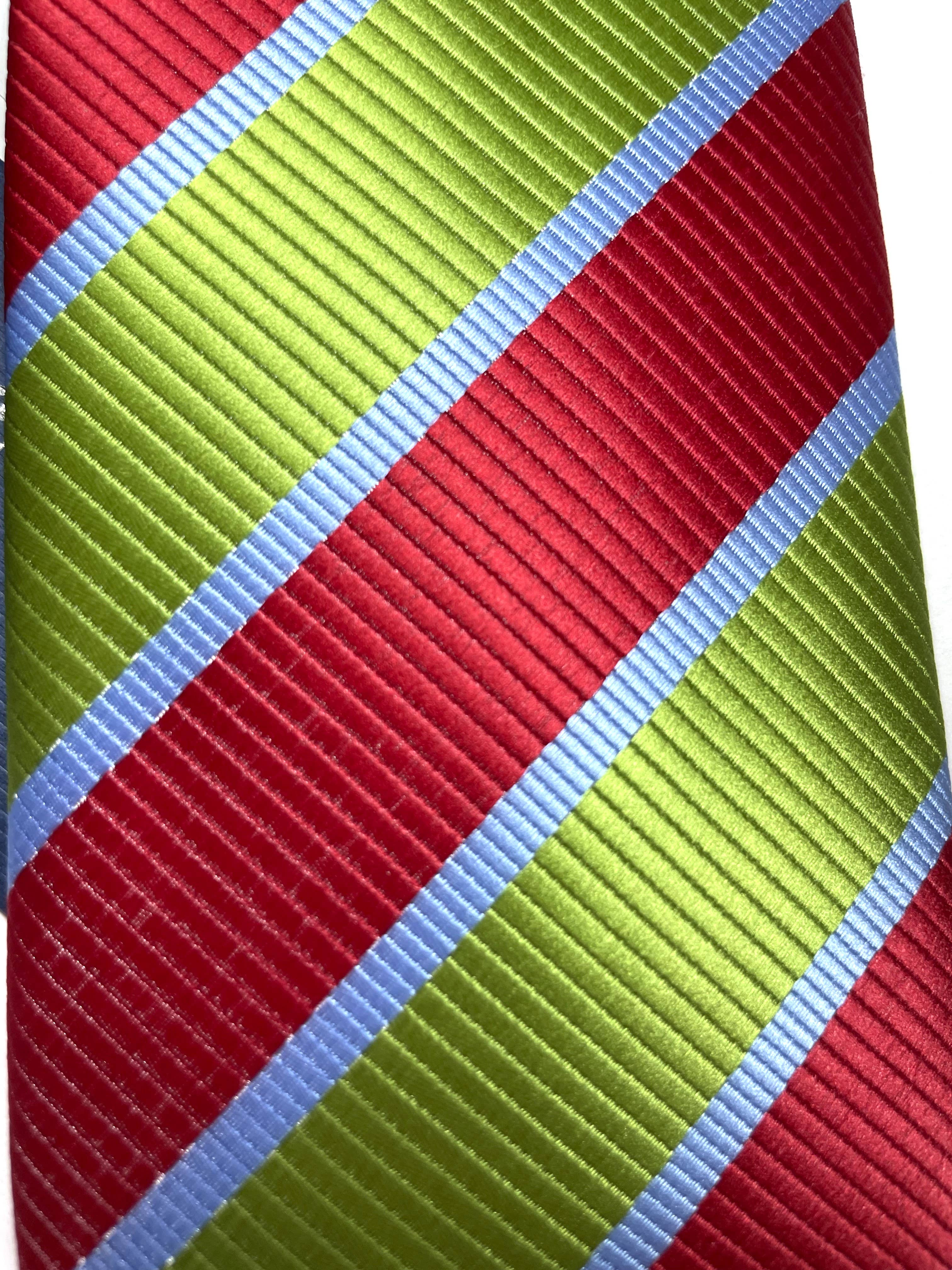 Andaluza De Corbatas SLU - Vente Cravate – homme - Cravate côtelée à rayures de différentes couleurs pour costume5