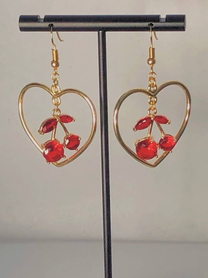 Boucles d'oreilles « My Cherry Amor » pour la vente par Del Alma
