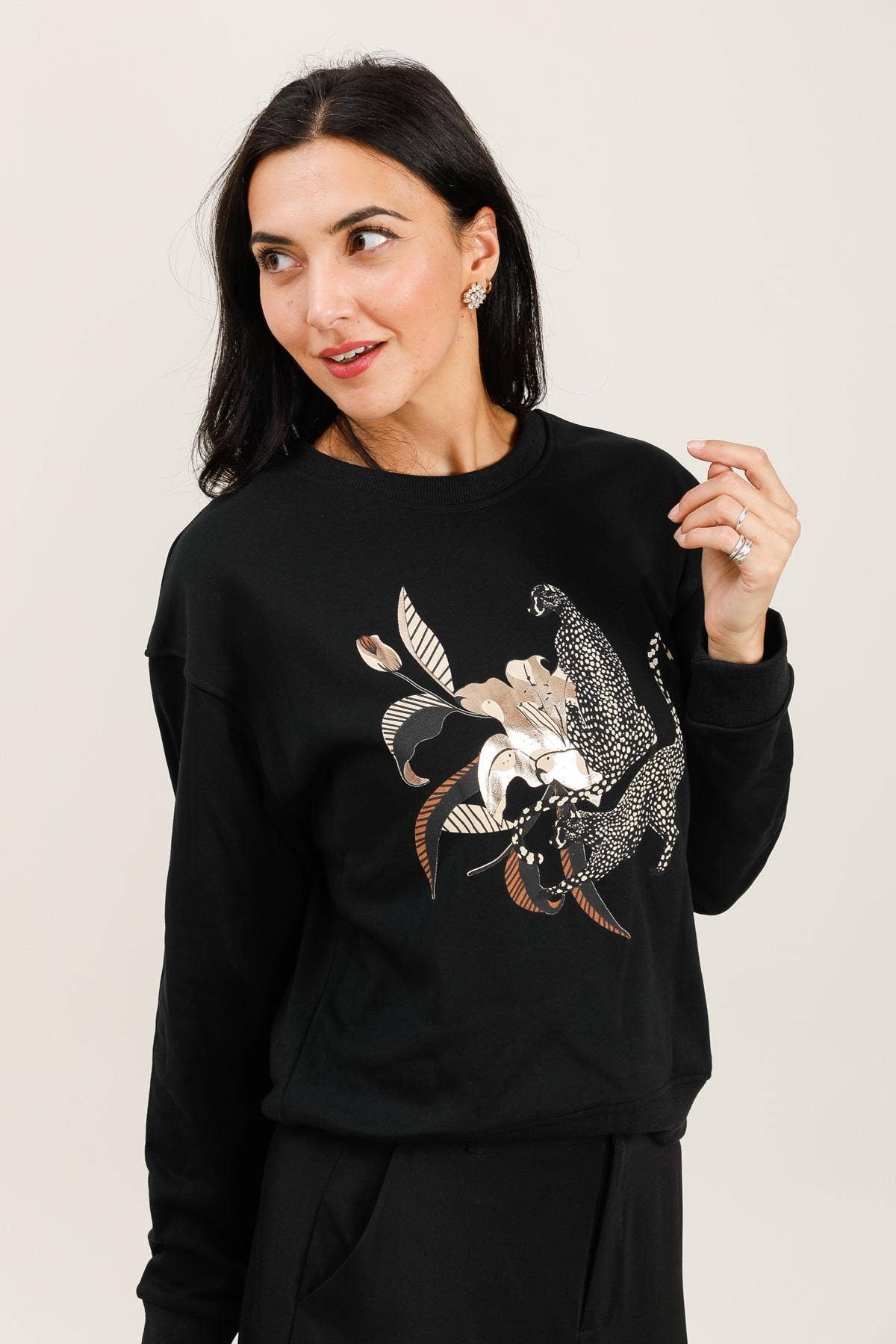 Attrait Paris – Großhandel Sweatshirt mit Grafikdruck – Damen – Rundhals-Sweatshirt, floral12