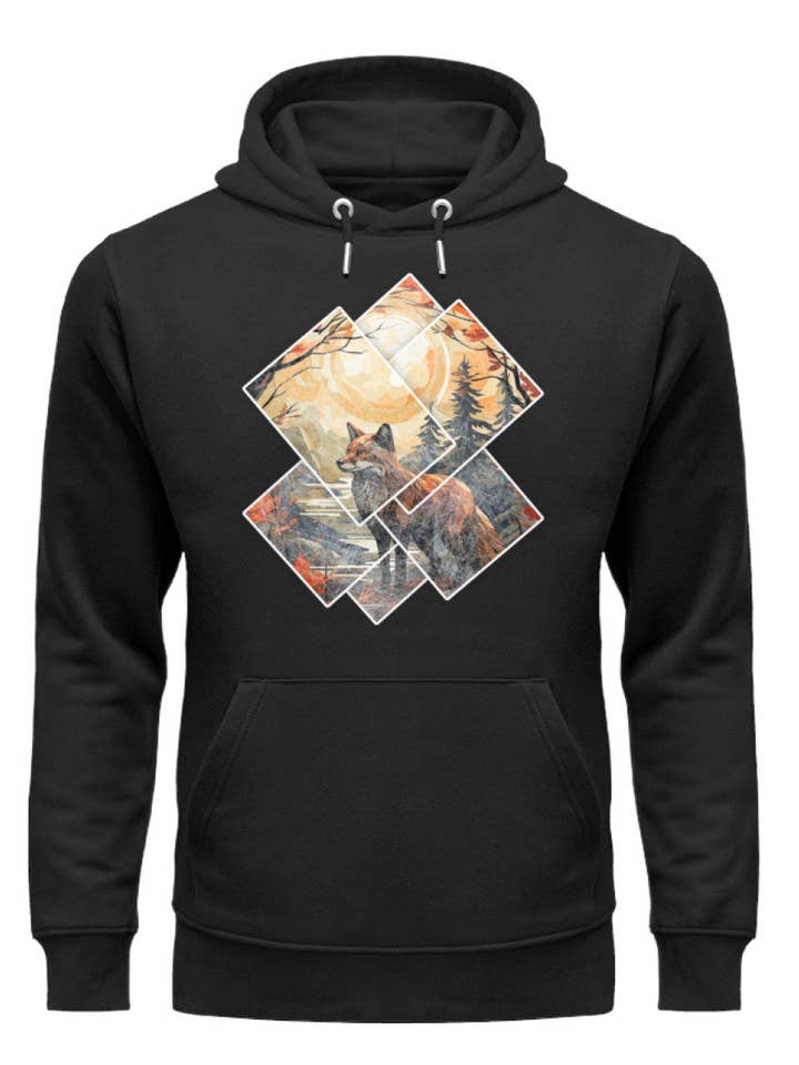 Fox Pictures - Unisex Premium Bio Hoodie für den Großhandel von Uwaldu