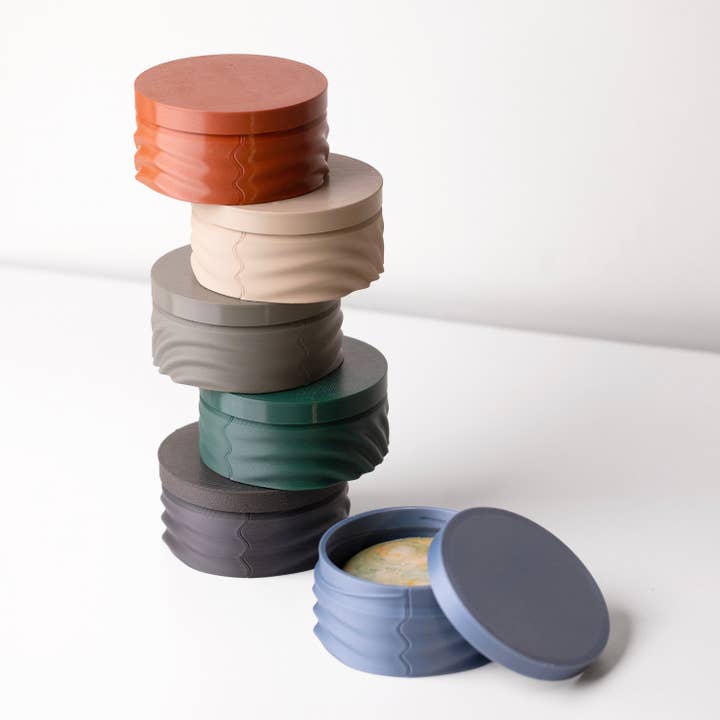 Soap Case - Earthy colors - Round for wholesale by Copo Design