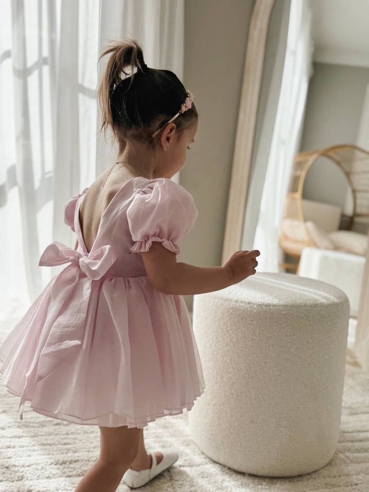 A Little Lacey - Wholesale Dress – Kids - Arabella Girls Pink Dress3
