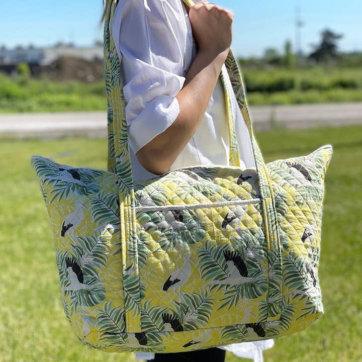 Pelican Quilted Shoppingväskor för wholesale av Mahogany