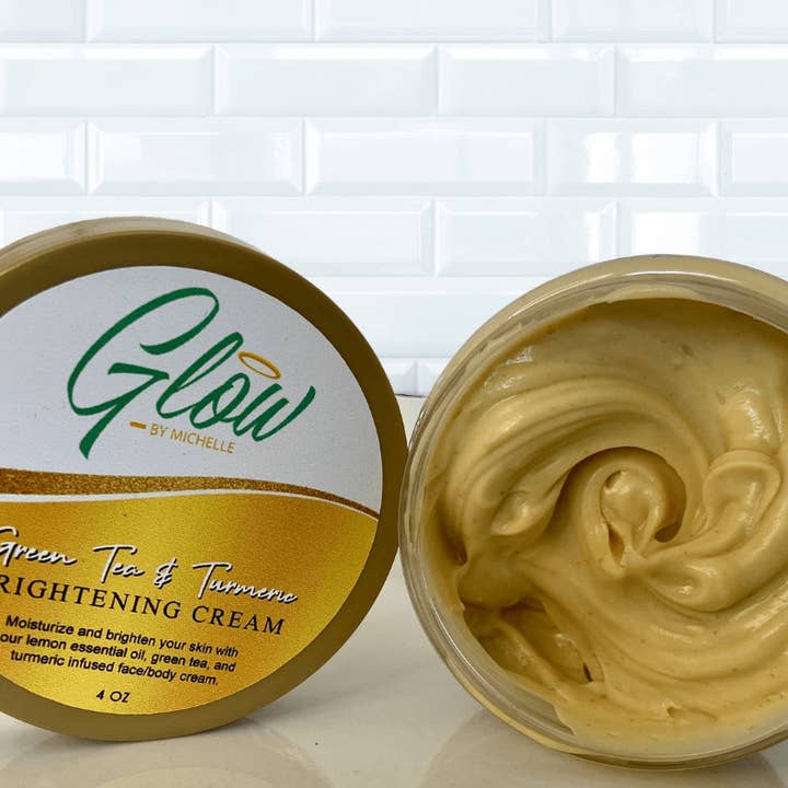 Crème Éclaircissante au Thé Vert et Curcuma pour la vente par Glow by Michelle