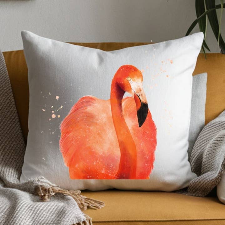 Oreiller Flamant pour la vente par MerikaArt