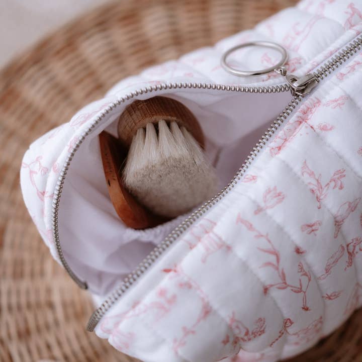 Atelier Babbi - Wholesale Diaper Bag - Baby - Diaper Pouch - Toile De Jouy / Pink