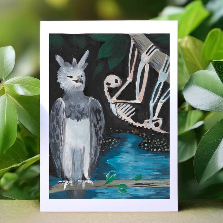 Sloth Tarot Major Arcana Greeting Card - XIII Death for wholesale by Bonzo