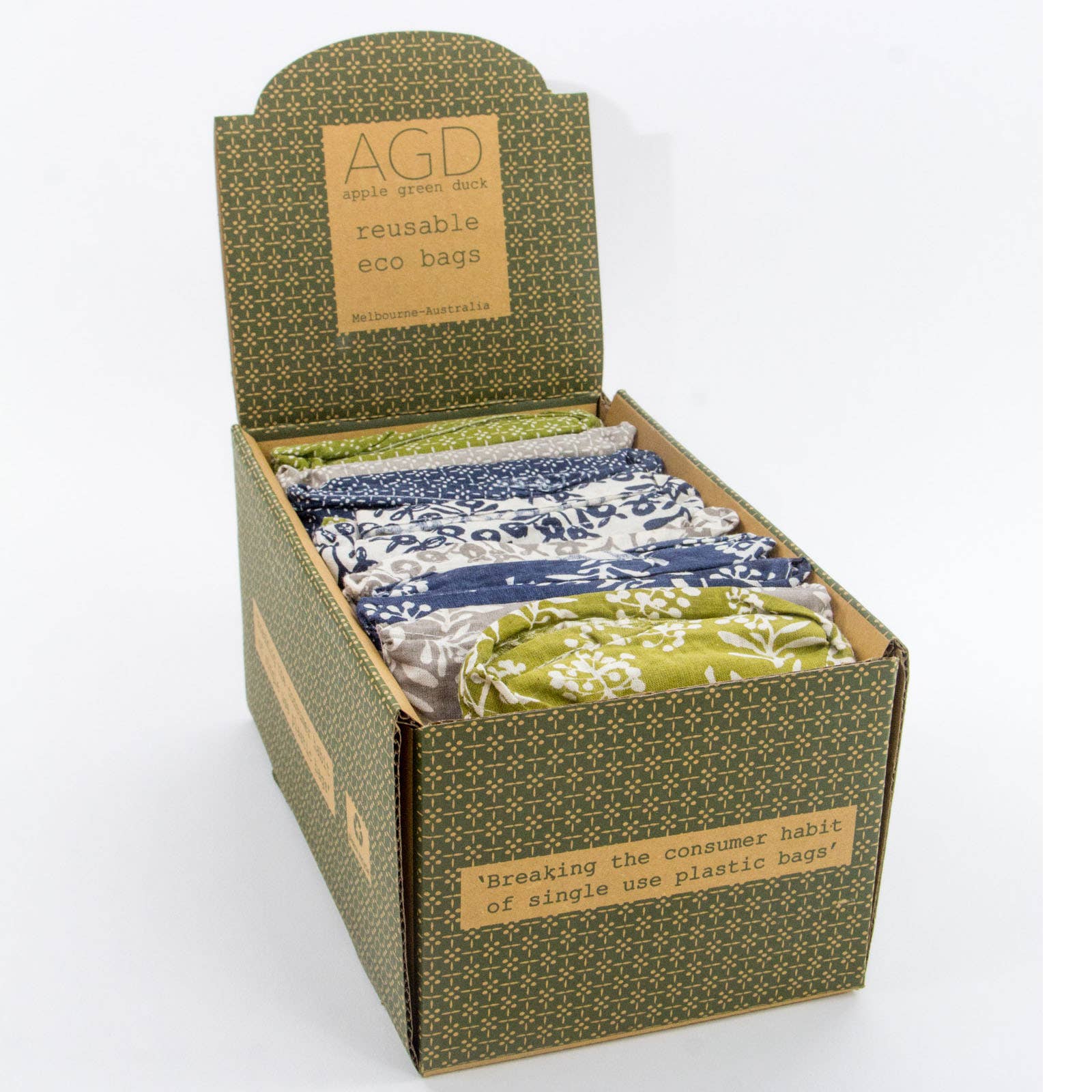 Apple Green Duck – wholesale Grocery/shopping bag – Flora Bag4