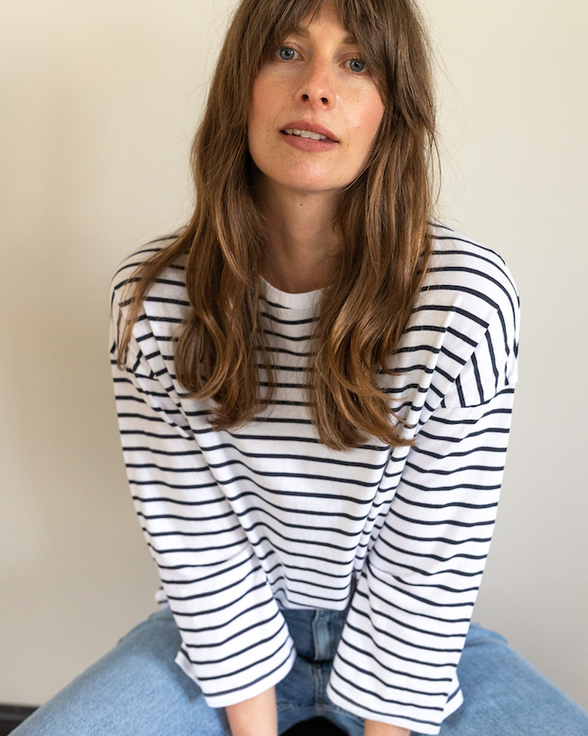 Ivy T – T-shirt – Mulher por atacado – Camiseta Erin Breton em algodão orgânico azul-marinho 3/43