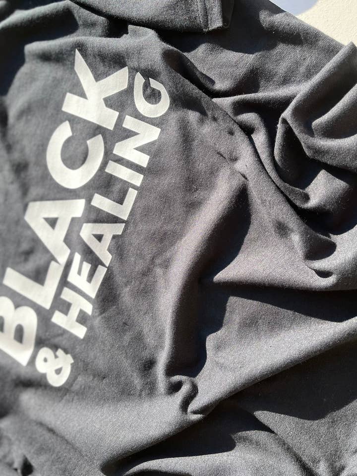 Ebony Notes Company - Wholesale Screen Printed T-Shirt - Unisex - Black & Healing Shirt7