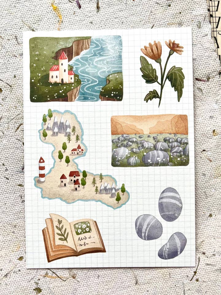 Ansichtkaart - Wandeltocht for wholesale by Nikki Dotti