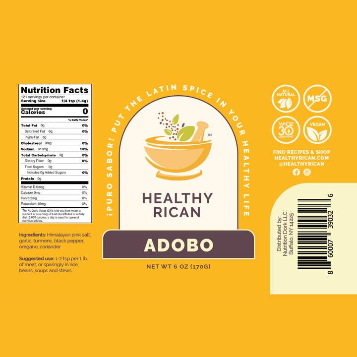 Healthy Rican - Wholesale Dried Spice Mix - Healthy Rican Adobo2