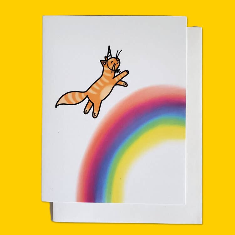 Shawna Smyth Studio - Wholesale Birthday Card - Rainbow Cat Card [Eco-Friendly Birthday Happy Cute]5