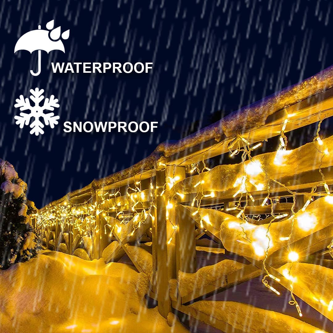 Mtistanbul LTD – wholesale String lights – 240 LED 12 Fringe Brass Curtain (3x2M)7