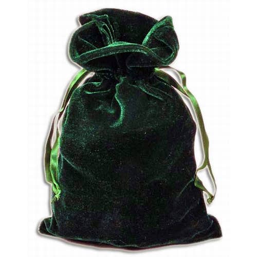 Starlinks Gifts - Wholesale Gift Bag - Hunter Green Velvet Pouches (12 pcs) PV10