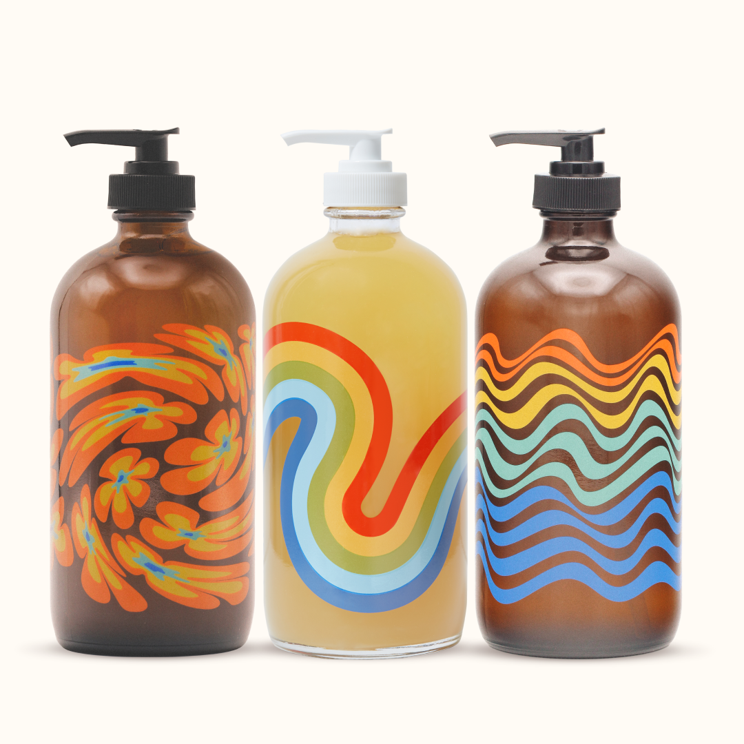 Bathing Culture - Wholesale Body Wash/Shower Gel - Mind & Body Wash 16oz Refillable Glass Mixed Case1