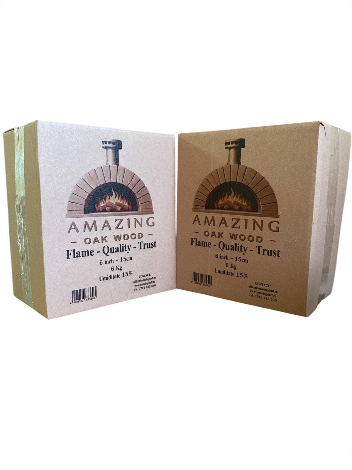 Amazing Oak Wood - Wholesale Fire Pit - Premium Kiln-Dried Oak Firewood for Grills and Ovens - 12 kg3