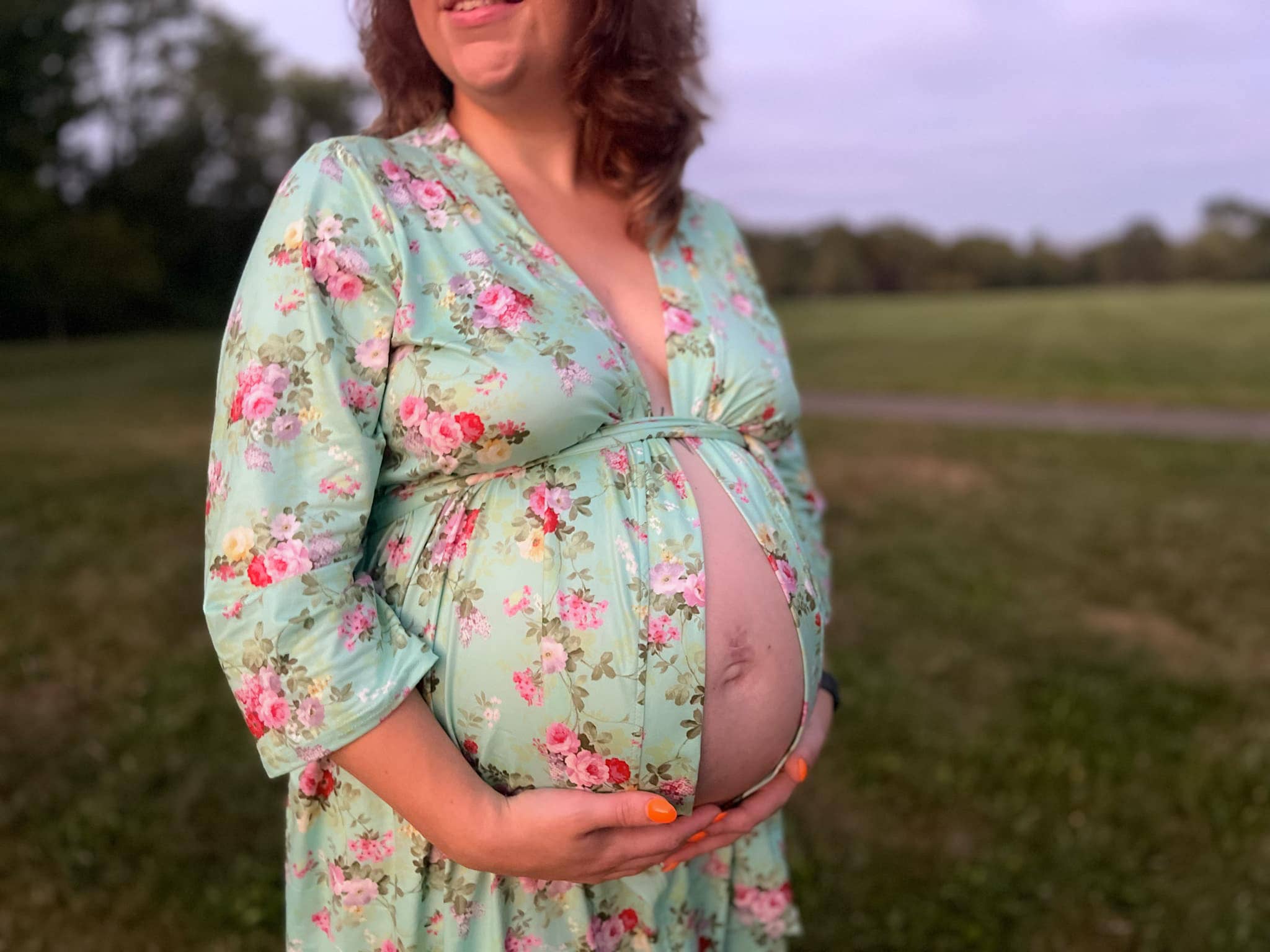 Baby in Styles - Wholesale Robe - Women's - Maternity Robe (Periwinkle’s print)4