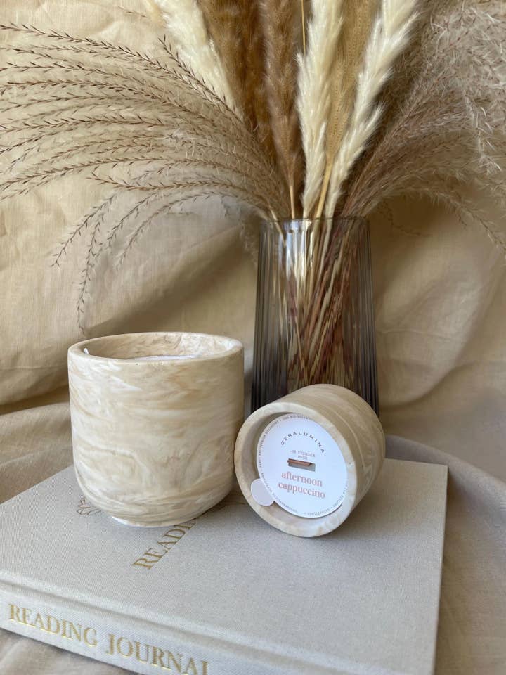 Doftljus 'eftermiddags cappuccino' av sojavax för wholesale av Ceralumina