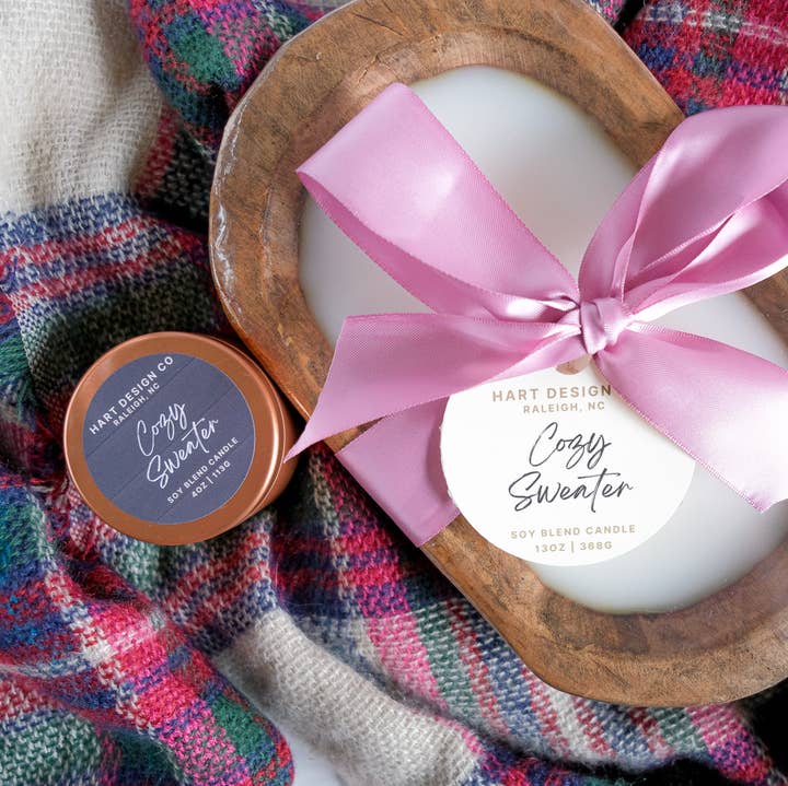 Hart Design Co - Wholesale Jar/Filled Candle - Cozy Sweater Candle | Ski Haus Collection4