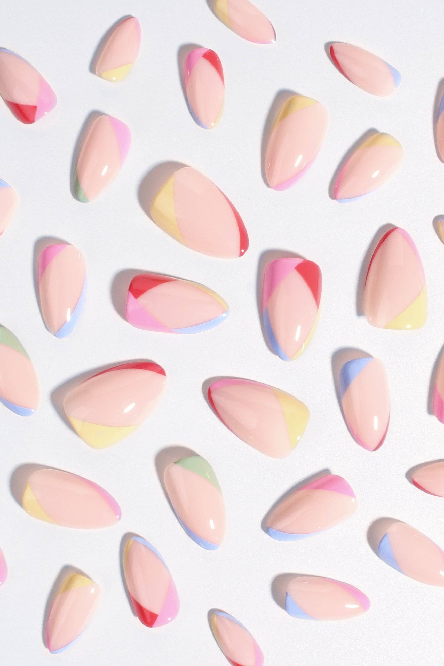 VIAI Beauty - Wholesale Press-on/fake nails - BONMUZ Tropical Splash | Soft & Durable Press-On Nails3