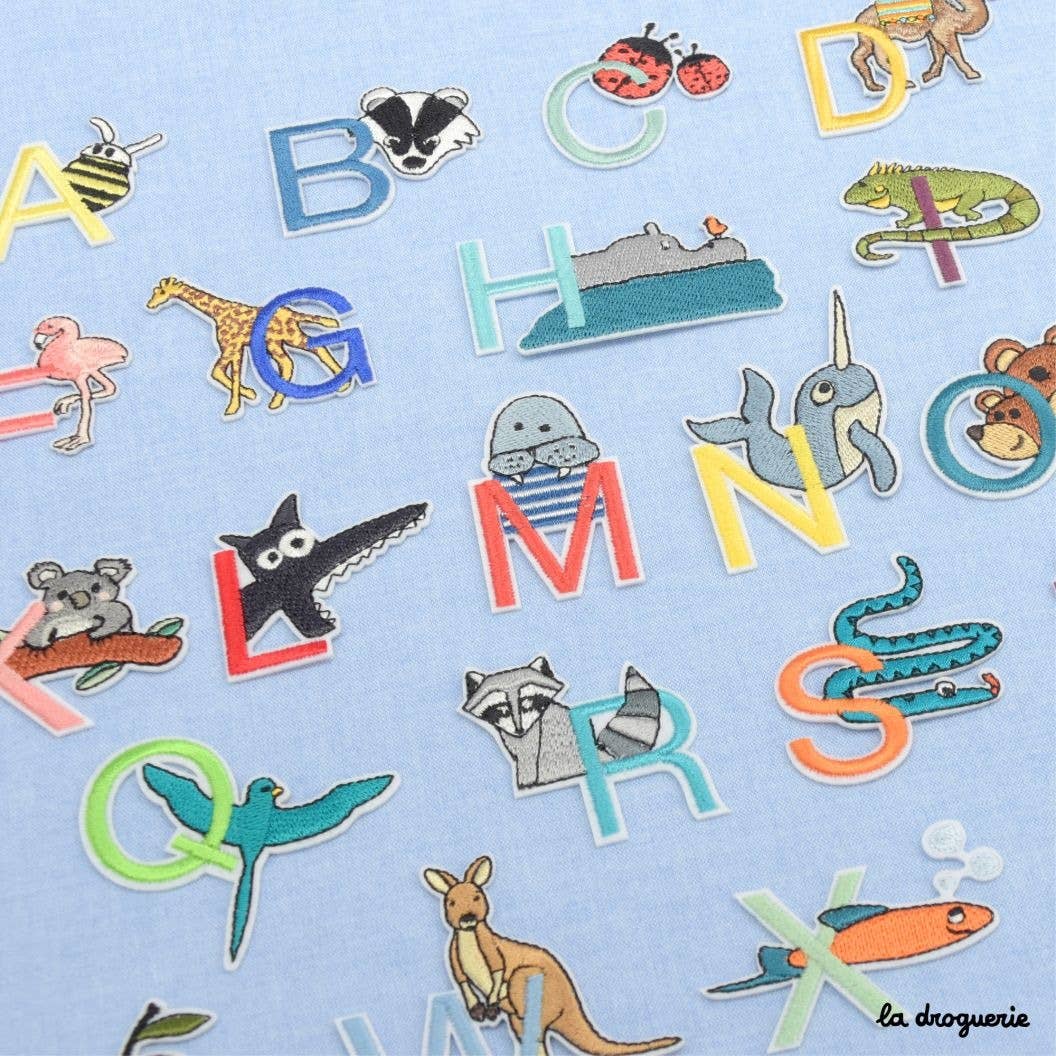 LA DROGUERIE - Wholesale Patch - "Animal Alphabet" Patches27
