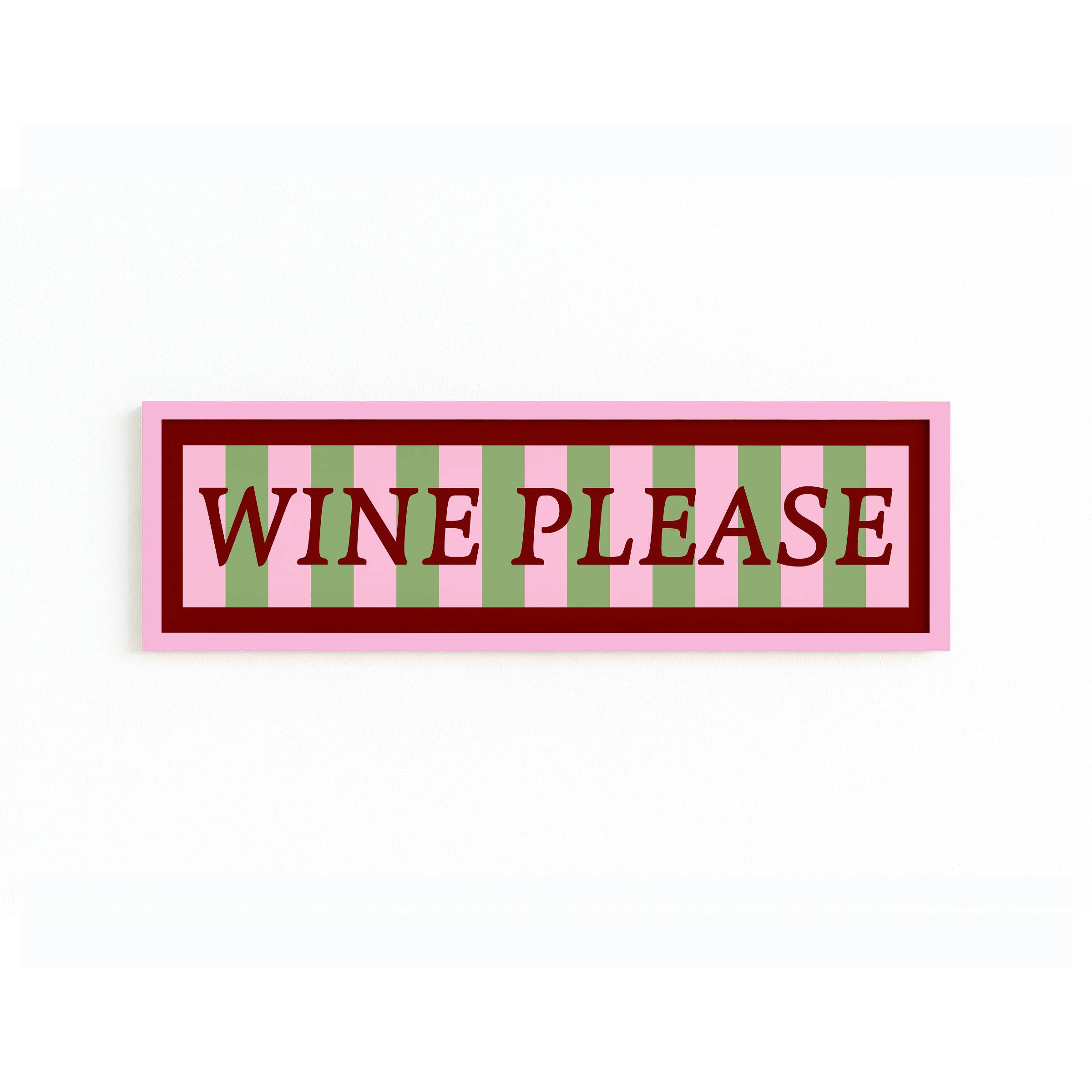 Maddison Ball Creative - Wholesale Art Print - Wine Please Panoramic Framed Print0