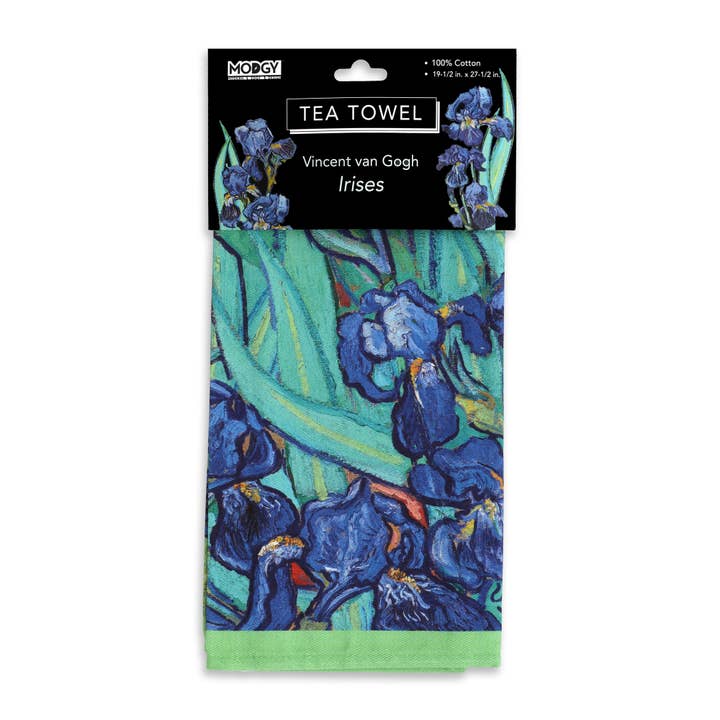 Modgy - Vente Torchons - Torchon en coton Modgy - Iris de Van Gogh1