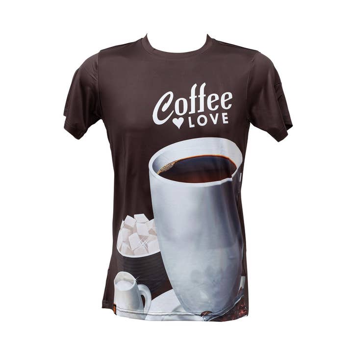 Coffee Poly T-shirt for wholesale by Noms