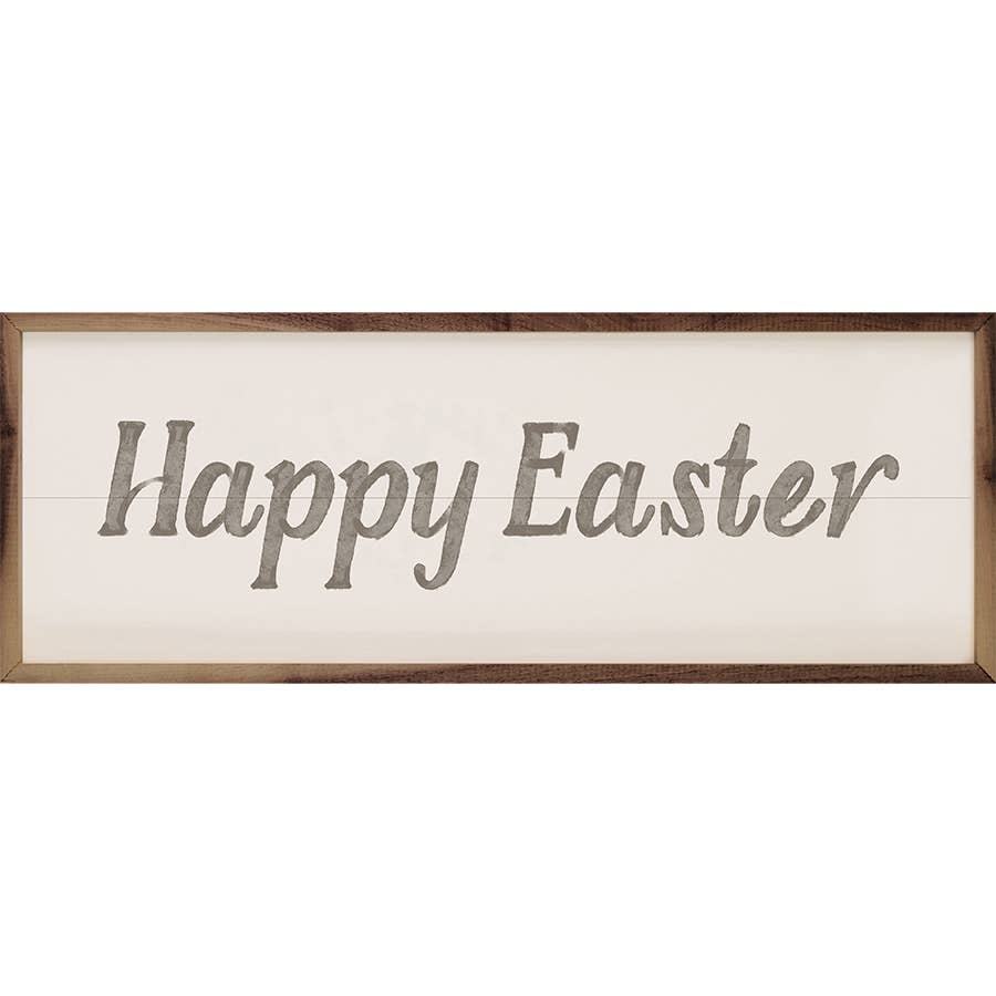Kendrick Home - Wholesale Sign - Happy Easter Gray Watercolor0