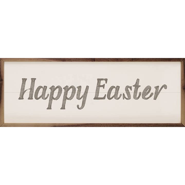 Kendrick Home - Wholesale Sign - Happy Easter Gray Watercolor
