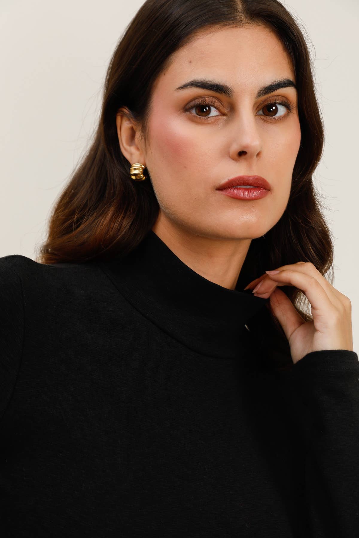 Daphnea - Wholesale Knit Top - Women's - 32100 TURTLENECK T-SHIRT5