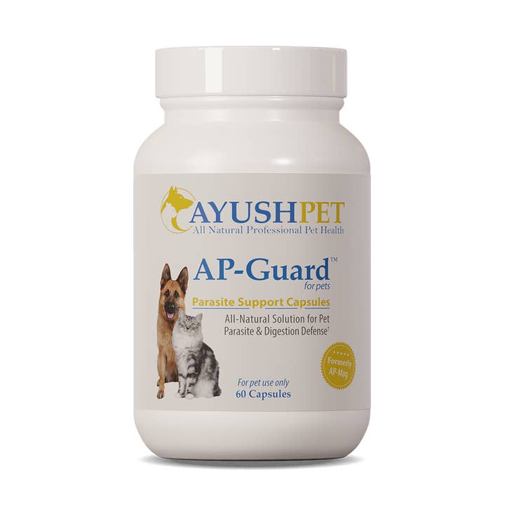 Katie's Pet Products - Wholesale Pet Supplement - Cat/Dog - AYUSH AP-GUARD (formerly:Ap-mag) for Gut and Parasite Issues