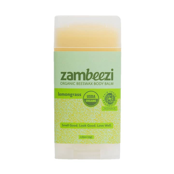 Lemongrass Organic Beeswax Body Balm for wholesale by Zambeezi