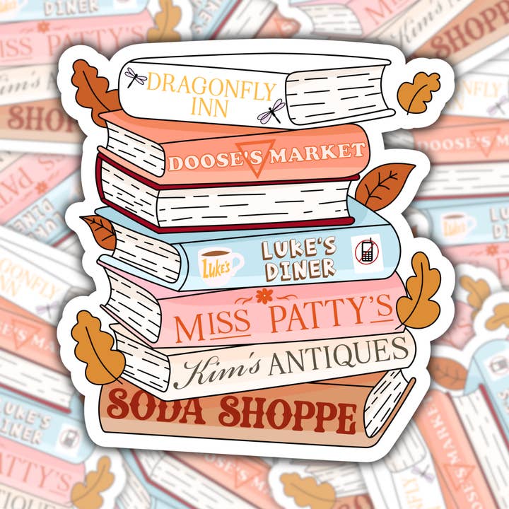 Autocolante Impermeável do Clube do Livro de Stars Hollow por atacado de Studio Fifty One