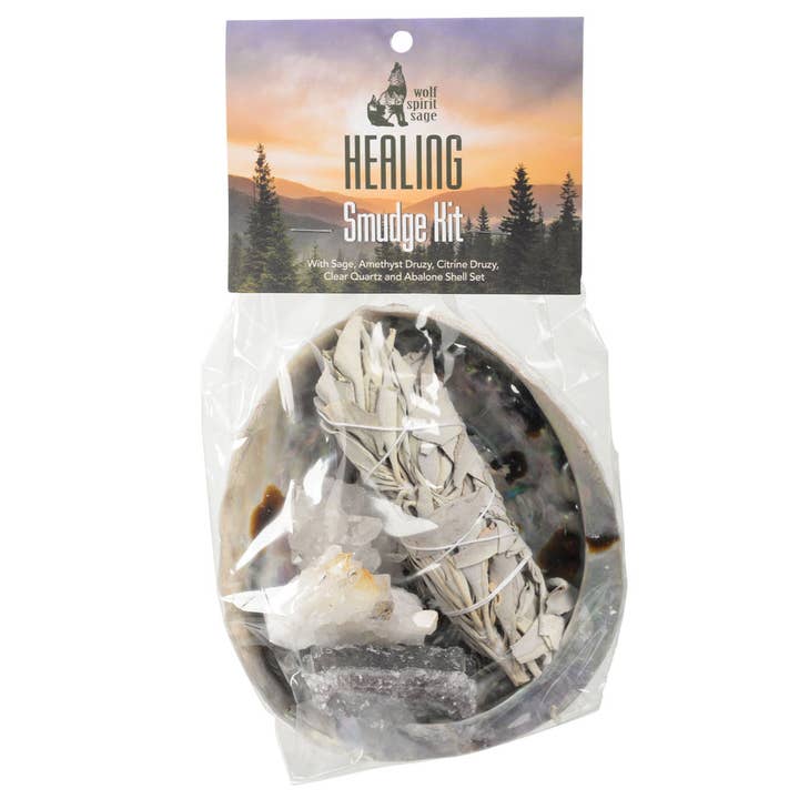 Wolf Spirit Sage - Wholesale Meditation Supplies - Healing Crystal Kit2