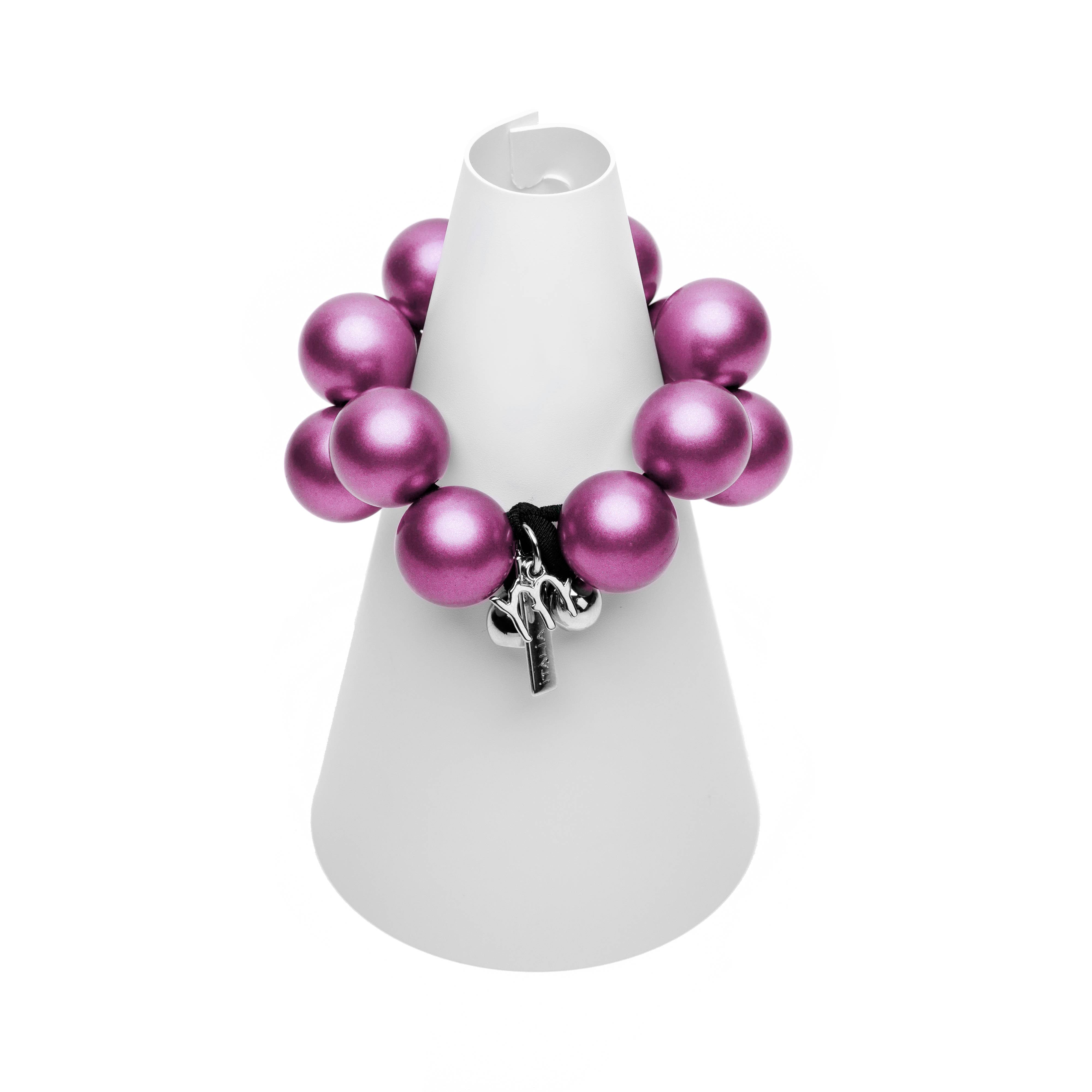 Mirta Accessori Moda - Wholesale Beaded Bracelet - Bracelet with Metal resin spheres 100% Made in Italy21