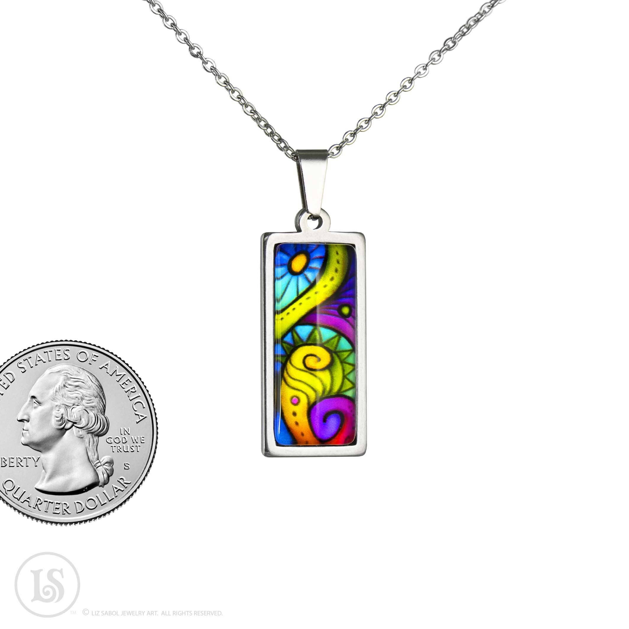 Liz Sabol Jewelry Art - Wholesale Halskettinghanger - Abstracte dromen #2 hanger2