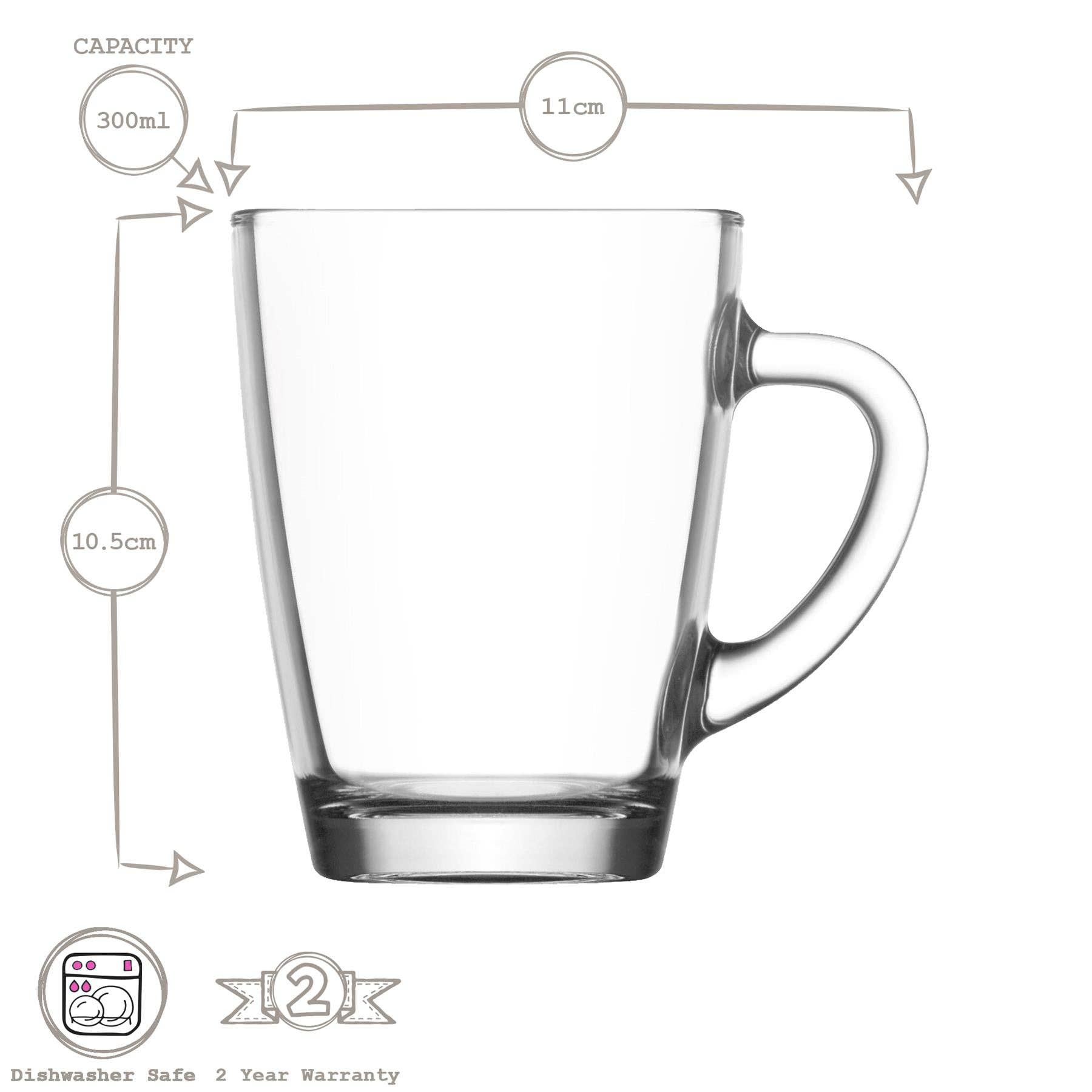 Rinkit Ltd - Wholesale Coffee Mug - 300ml Vega Glass Coffee Mug - By LAV2