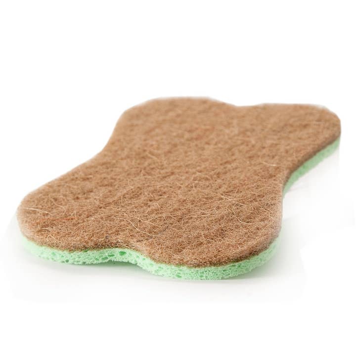 Clove Shaped Cellulose Dish Sponge with non-scratch fiber for wholesale by Martini Spa