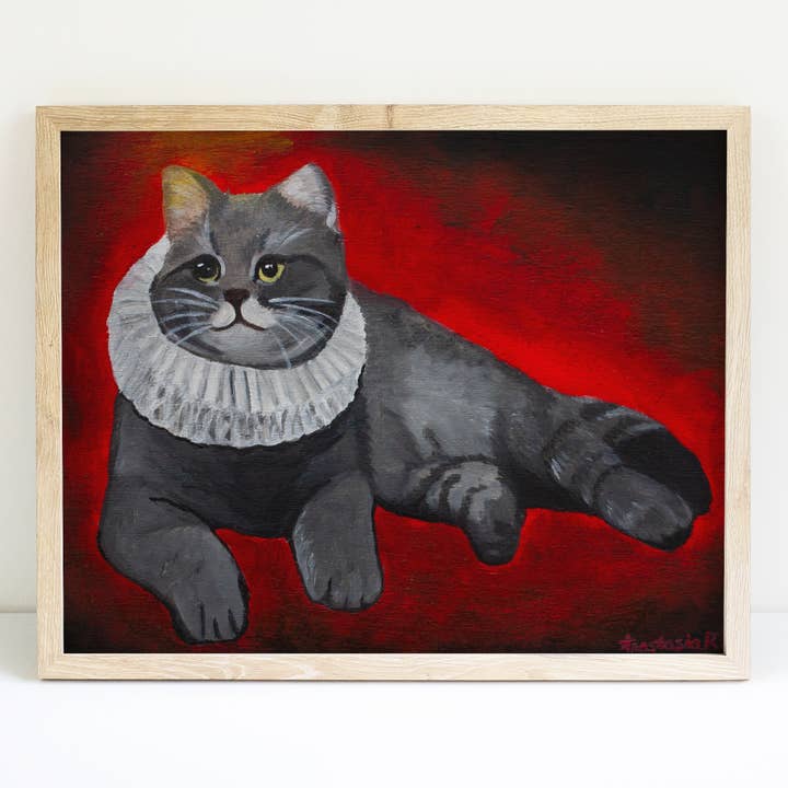 Königlicher Katzenkunstdruck für den Großhandel von MeerCatArt