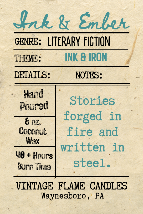 The Vintage Flame Candles - Wholesale Jar/Filled Candle - Dark Academia -  Ink & Ember Collection  11