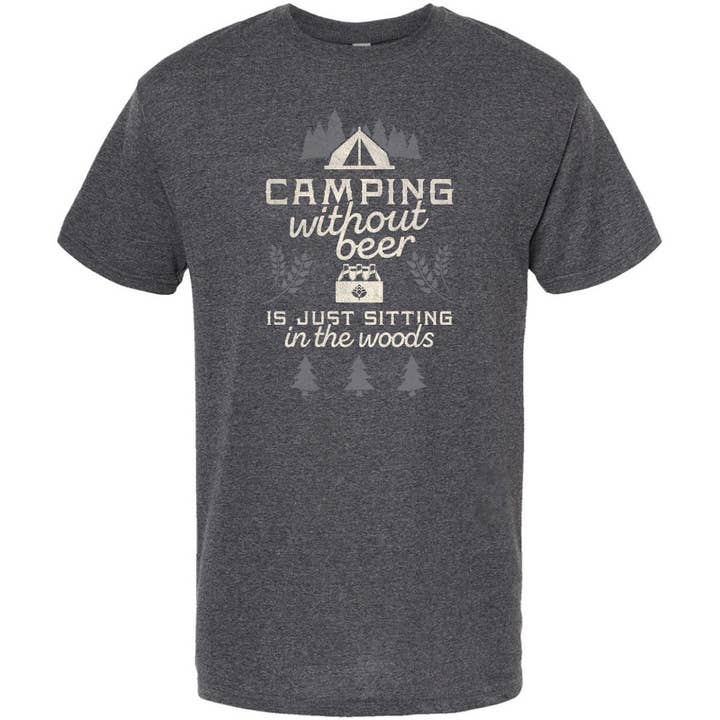 Camiseta Acampar sin cerveza para venta al por mayor de Jailbird Designs