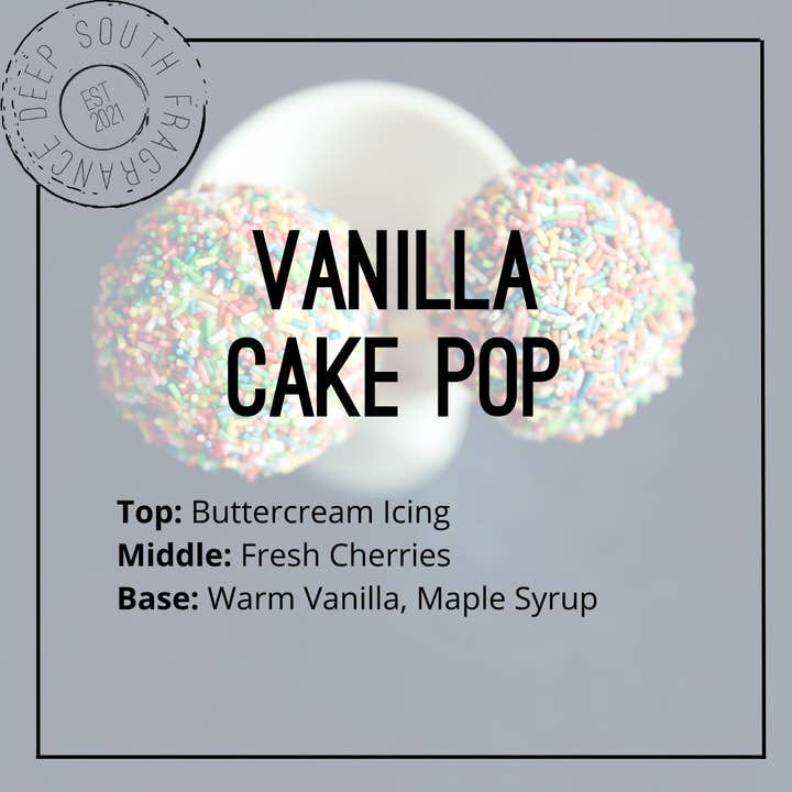Deep South Fragrance - Vendita all'ingrosso Olio profumato - Olio profumato Vanilla Cake Pop1