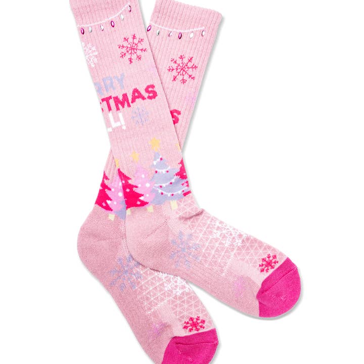 Merry Christmas Y'all Light Pink for wholesale by Lucky Chuck