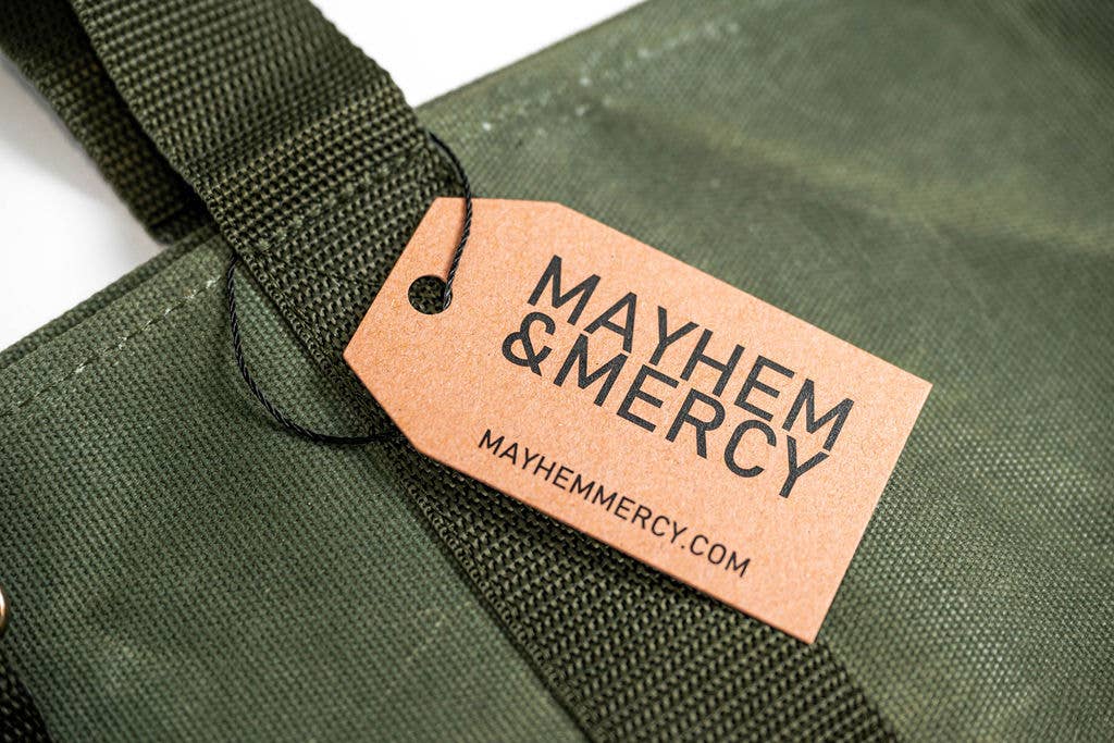 Mayhem & Mercy - Vente Tote bag – unisexe - Sac de transport pour bois de chauffage en toile cirée de qualité supérieure et fourre-tout10